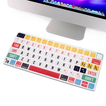 HRH Cartoon για 2021 Apple iMac 24 ιντσών Euro Magic Keyboard with Touch ID A2449 M1 Chip A2450 Silicone Keyboard Protector