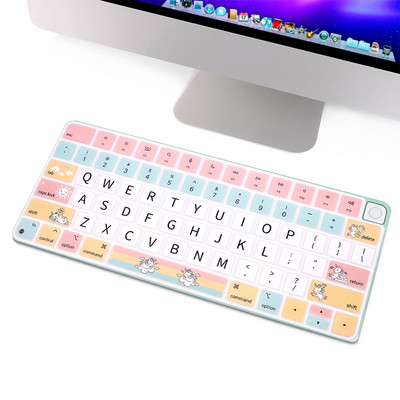 Crtić HRH za 2021. Apple iMac 24 inča Euro Magic tipkovnica s Touch ID A2449 M1 čipom A2450 Silikonska zaštita za poklopac tipkovnice