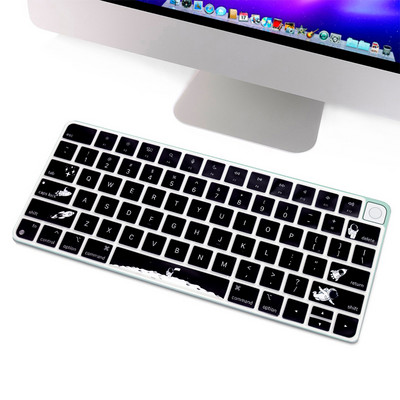 Crtić HRH za 2021. Apple iMac 24 inča Euro Magic tipkovnica s Touch ID A2449 M1 čipom A2450 Silikonska zaštita za poklopac tipkovnice