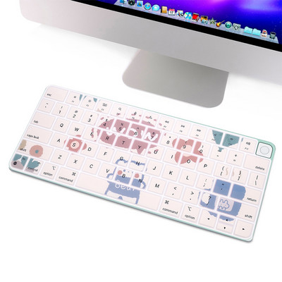 Crtić HRH za 2021. Apple iMac 24 inča Euro Magic tipkovnica s Touch ID A2449 M1 čipom A2450 Silikonska zaštita za poklopac tipkovnice