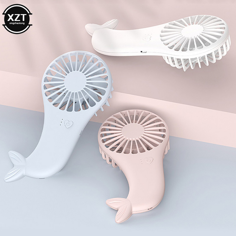 Ventilator electric ușor de călătorie Mini încărcare USB în formă de sirenă Zgomot redus poate fi pus în ventilatorul portabil de buzunar
