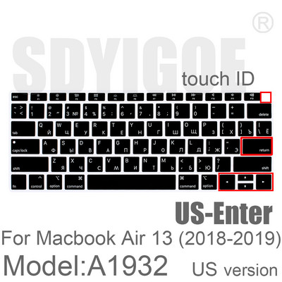 Протектор за силиконова клавиатура с руски език за MacBook Pro14/13/15/16"M1 A2338A2289A2442 MacBook Air13" A2337A2179A1932