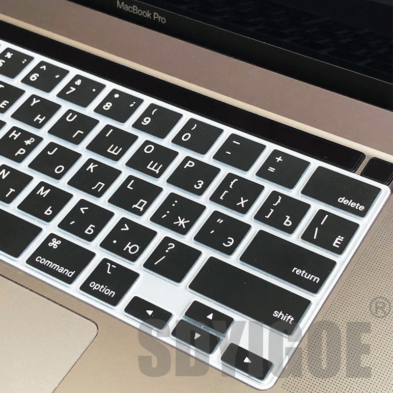 Протектор за силиконова клавиатура с руски език за MacBook Pro14/13/15/16"M1 A2338A2289A2442 MacBook Air13" A2337A2179A1932