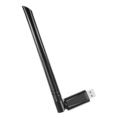 650Mbps USB WiFi мрежова карта 2 в 1 USB WiFi адаптер Приемник Plug and Play Безплатно устройство Двулентова антена Dongle за PC Windows