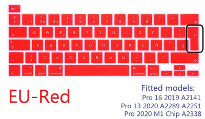 Mekana za Macbook Pro 16 A2141 Pro 13 2020 M1 čip A2338 španjolski EU US poklopac tipkovnice Silikonski A2251 A2289 zaštitnik za tipkovnicu kože
