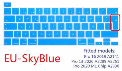 Mekana za Macbook Pro 16 A2141 Pro 13 2020 M1 čip A2338 španjolski EU US poklopac tipkovnice Silikonski A2251 A2289 zaštitnik za tipkovnicu kože