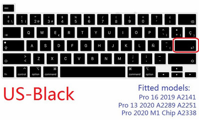 Mekana za Macbook Pro 16 A2141 Pro 13 2020 M1 čip A2338 španjolski EU US poklopac tipkovnice Silikonski A2251 A2289 zaštitnik za tipkovnicu kože