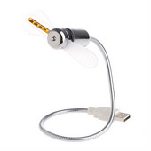 USB вентилатори USB вентилатор с часовник с часовник в реално време и функция за показване на температурата за преносим компютър Творчески подарък