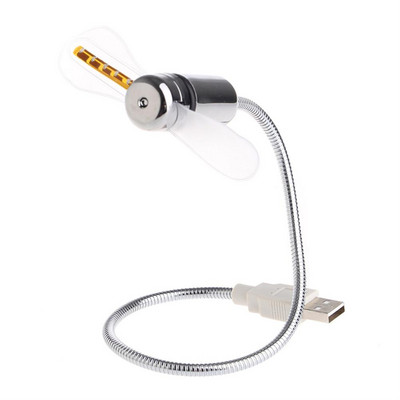 USB ventilatori USB ventilator sa satom sa satom u stvarnom vremenu i funkcijom prikaza temperature za prijenosno računalo Kreativni poklon