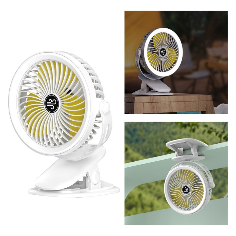 Viacúčelové kempingové ventilátorové svetlo s LED lampou pre študentskú internátnu domácu kanceláriu Y9RF