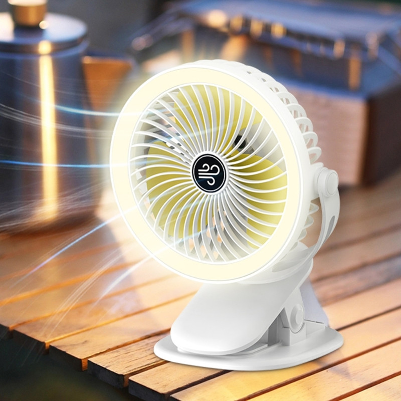 Viacúčelové kempingové ventilátorové svetlo s LED lampou pre študentskú internátnu domácu kanceláriu Y9RF