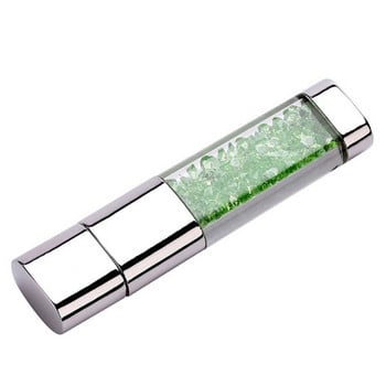 USB 2.0 Flash Drive High Speed Read Thumb Drives 64G Memory Stick Pendrive Metal Colored Crystal για PC/Laptop/Υπολογιστή