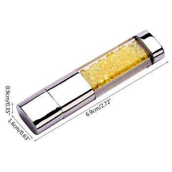 USB 2.0 Flash Drive High Speed Read Thumb Drives 64G Memory Stick Pendrive Metal Colored Crystal για PC/Laptop/Υπολογιστή