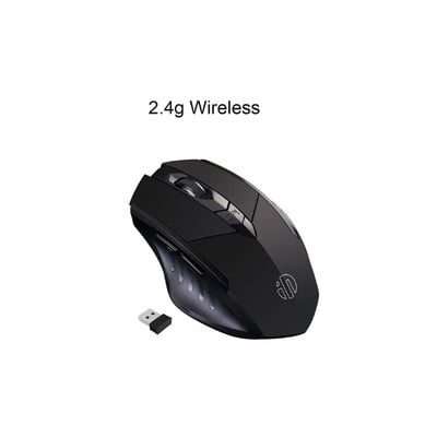 Επαναφορτιζόμενο ασύρματο ποντίκι Τρεις λειτουργίες 2.4G Bluetooth Εργονομικό οπτικό ποντίκι 4000DPI Μηχανικό 6 κουμπιά αφής για φορητό υπολογιστή