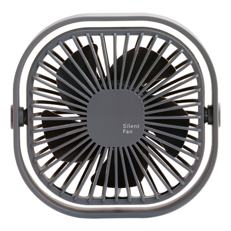 5-inčni prijenosni ventilator s USB napajanjem Mali tihi stolni ventilator s podesivim kutom 3 brzine Osobni ventilator za kućnu spavaću sobu