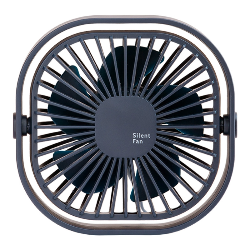 5-inčni prijenosni ventilator s USB napajanjem Mali tihi stolni ventilator s podesivim kutom 3 brzine Osobni ventilator za kućnu spavaću sobu