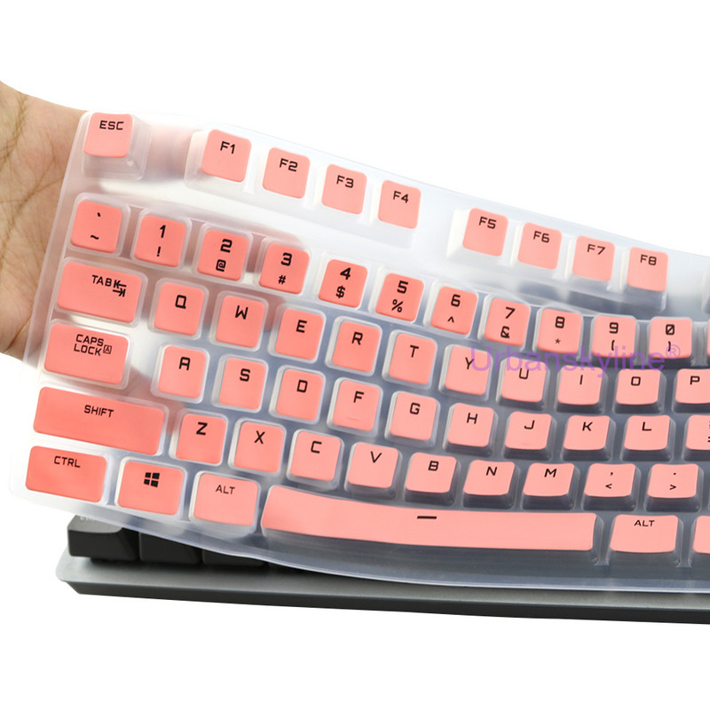 Poklopac za tipkovnicu za Logitech G512 Carbon G513 G412 SE G413 SE Mehanička za Logi Silikonski zaštitnik Skin Case Film Clear Black