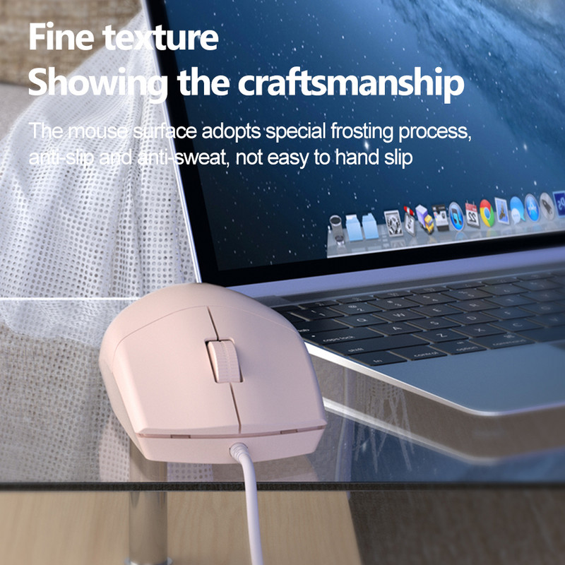 USB laidinė žaidimų pelė 1200DPI Ergonomiška pelė žaidimų pelė, skirta kompiuteriniams žaidėjams, nešiojamiesiems kompiuteriams, foninis apšvietimas, tyli pelė Magic Gaming Mause