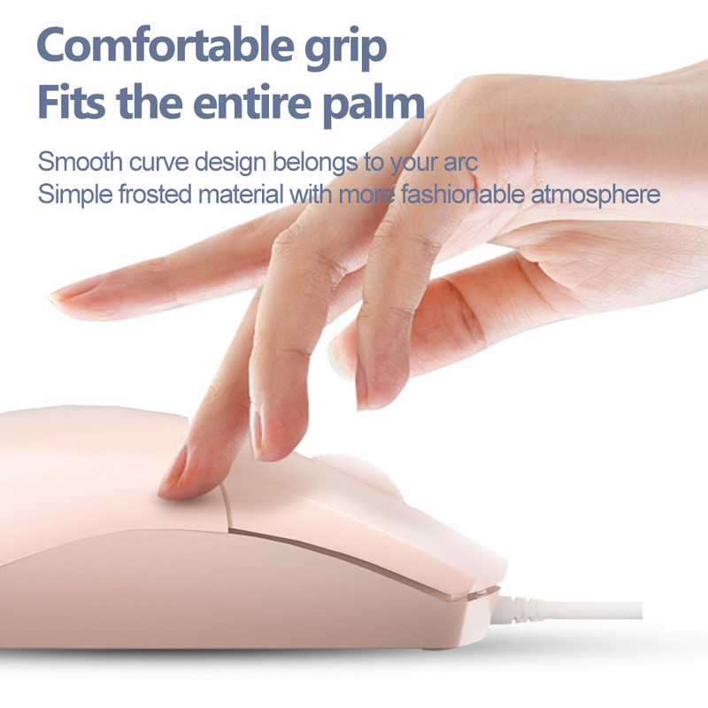 USB laidinė žaidimų pelė 1200DPI Ergonomiška pelė žaidimų pelė, skirta kompiuteriniams žaidėjams, nešiojamiesiems kompiuteriams, foninis apšvietimas, tyli pelė Magic Gaming Mause