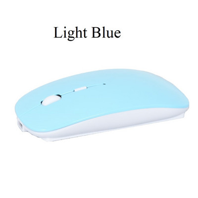 Bluetooth 4.0 + 2,4G juhtmevaba kaherežiimiline 2-ühes laetav hiir 1600 DPI ergonoomilised kaasaskantavad optilised hiired sülearvuti tahvelarvutile