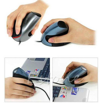 Ενσύρματο κάθετο ποντίκι Ανώτερης εργονομικής σχεδίασης Ποντίκια Οπτικό ποντίκι USB για gaming υπολογιστή PC Laptop Prevention Mouse Hand
