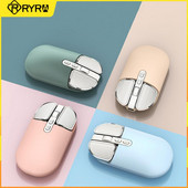 RYRA M203 antros kartos belaidė pelė įkraunama 2.4G imtuvas vieno režimo nutildyta mergaitė miela pelė nešiojamam kompiuteriui biuro namams