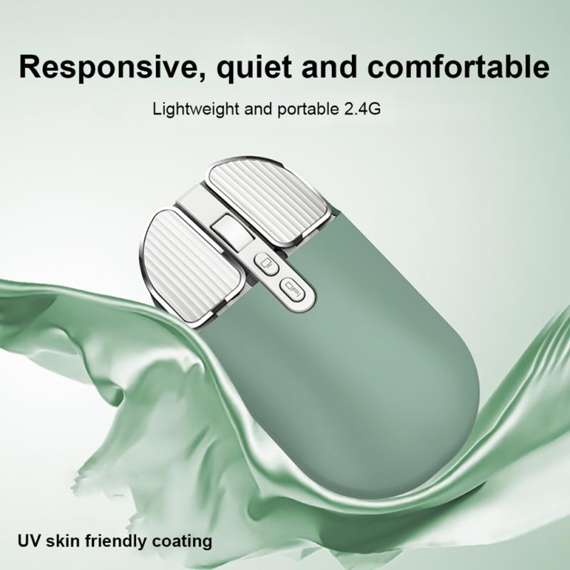 RYRA M203 antros kartos belaidė pelė įkraunama 2.4G imtuvas vieno režimo nutildyta mergaitė miela pelė nešiojamam kompiuteriui biuro namams