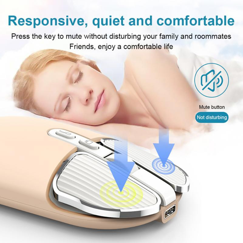 RYRA M203 antros kartos belaidė pelė įkraunama 2.4G imtuvas vieno režimo nutildyta mergaitė miela pelė nešiojamam kompiuteriui biuro namams