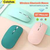 2.4G kétmódú vezeték nélküli Bluetooth egér Magic Silent Ergonomikus játék egerek laptop PC számítógéphez Macbook Office játék egér