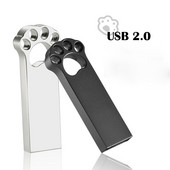 Multifuncțional USB 2.0 Metal cat paw Pen Drive USB Flash Drive 32GB 64GB 16GB USB Flash Memory Stick Pendrive USB Disc