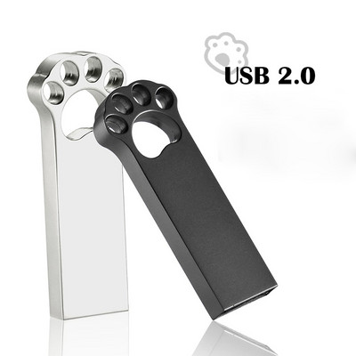 Πολλαπλών λειτουργιών USB 2.0 Μεταλλικό πόδι γάτας Μονάδα στυλό USB Flash Drive 32GB 64GB 16GB USB Flash Memory Stick Pendrive Δίσκος USB
