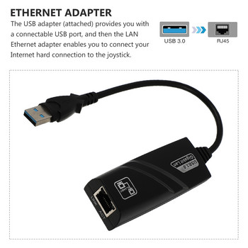 1 бр. Ethernet адаптер Практичен преносим издръжлив LAN Ethernet мрежов адаптер за интернет компютър