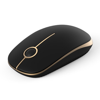 Преносима безшумна USB мишка безжична ултратънка бизнес мини мишка за лаптоп, офис, компютър, настолен компютър