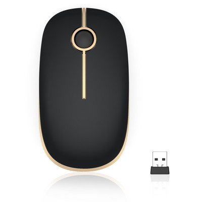 Protable Silent Click USB Mouse Wireless Ultra-thin Business Mini ποντίκια για φορητό υπολογιστή γραφείου Επιτραπέζιος υπολογιστής
