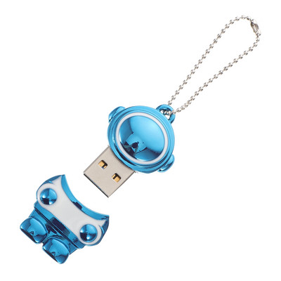 Pārnēsājams USB disks, burvīgs astronauta formas cinka sakausējums, praktisks 64 GB datora piederums, zibatmiņas zibatmiņas disks, U diska diskdzinis