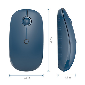 Ασύρματο ποντίκι Bluetooth 4.0 Mause 2,4 GHz Ποντίκια διπλής λειτουργίας για φορητό υπολογιστή MacBook PC Υπολογιστή Γραφείο