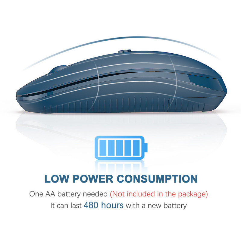 Juhtmeta hiir Bluetooth 4.0 Mause 2,4 GHz kaherežiimilised hiired sülearvutile MacBook PC arvutikontorile