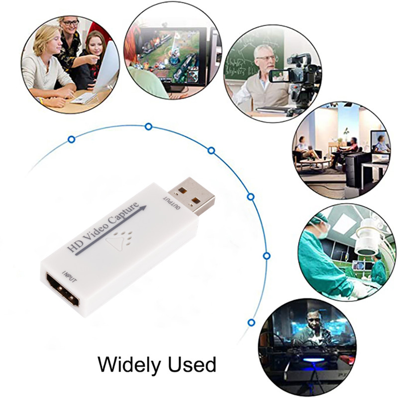 GRWIBEOU USB2.0 su HDMI suderinama HD vaizdo įrašymo kortelė 1080P30hz palaiko vaizdo įrašymą tiesioginio žaidimo platformoje