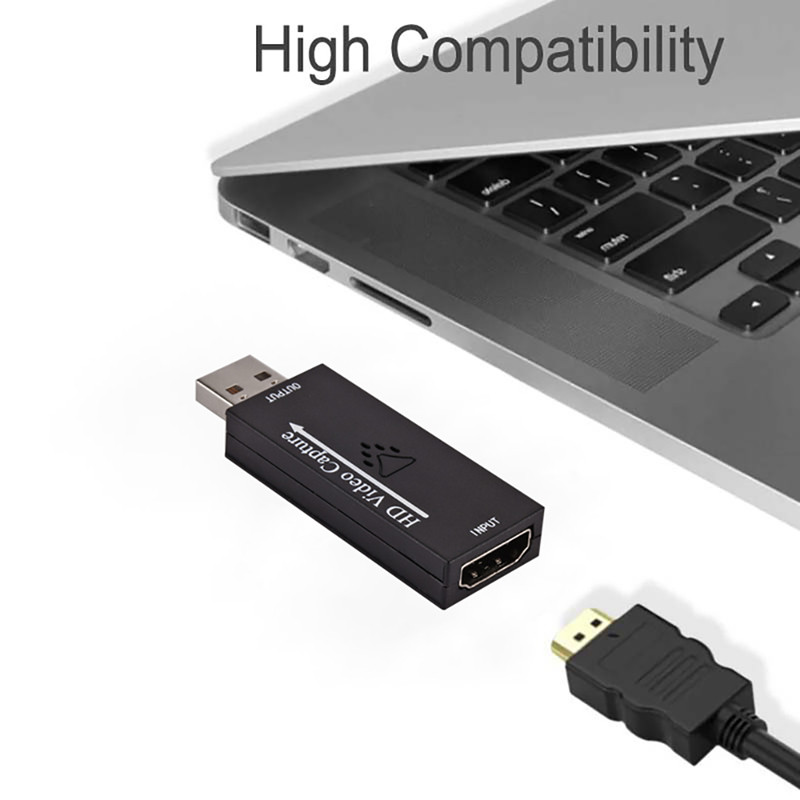 GRWIBEOU USB2.0 su HDMI suderinama HD vaizdo įrašymo kortelė 1080P30hz palaiko vaizdo įrašymą tiesioginio žaidimo platformoje