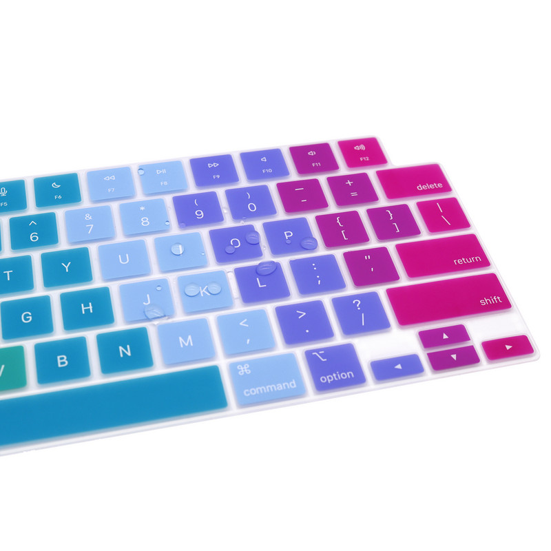 За 2021 г. MacBook Pro 14 16 инча Капак на клавиатурата A2442 A2485 Протектор за клавиатура на лаптоп Силиконов цвят Pro14.2 M1 16 M1 Max Нов