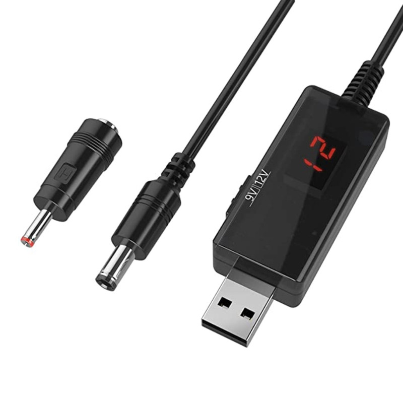 F19E USB 5v do 9v, 12v Step Up 1A Step-up volt transformator Linija regulatora snage s LED zaslonom pretvarač napona