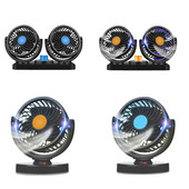 Mini ventilator auto USB 12V 24V Răcitor de răcire cu aer dublu Camion puternic pentru mașină