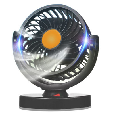 Mini ventilator auto USB 12V 24V Răcitor de răcire cu aer dublu Camion puternic pentru mașină