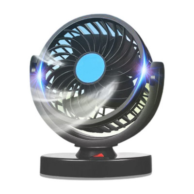 Mini ventilator auto USB 12V 24V Răcitor de răcire cu aer dublu Camion puternic pentru mașină