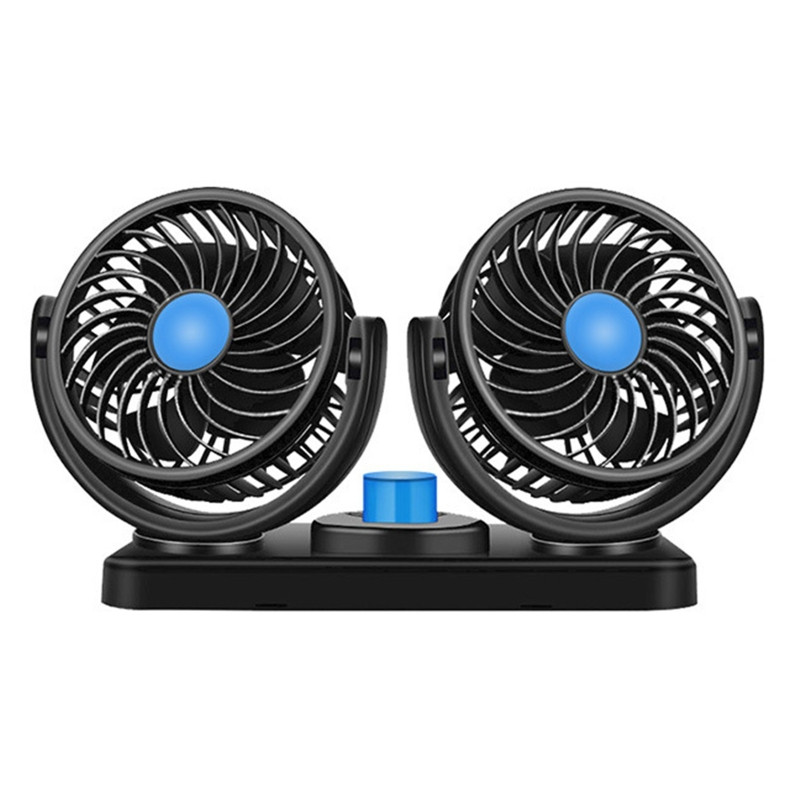 Mini ventilator auto USB 12V 24V Răcitor de răcire cu aer dublu Camion puternic pentru mașină