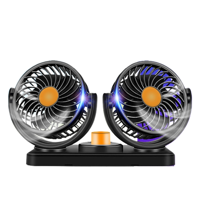 Mini ventilator auto USB 12V 24V Răcitor de răcire cu aer dublu Camion puternic pentru mașină