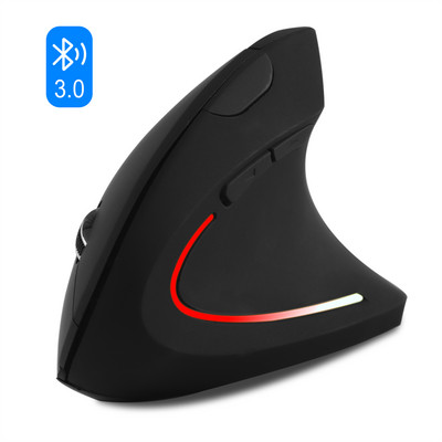 CHYI Mouse Bluetooth Gamer 1600DPI Soareci verticali ergonomici LED Iluminat din spate Optic Wireless Gaming Mause Incheietura mainii Sanatoasa pentru PC Laptop