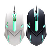 Mouse pentru jocuri cu fir cu iluminare din spate 1000 DPI Lumină RGB Mouse pentru computer de birou Mouse pentru jocuri Design ergonomic Mouse pentru jocuri USB pentru PC, laptop