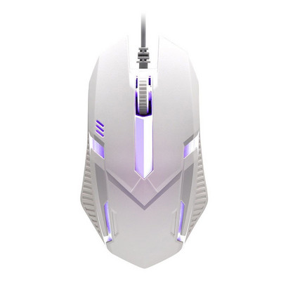 Mouse pentru jocuri cu fir cu iluminare din spate 1000 DPI Lumină RGB Mouse pentru computer de birou Mouse pentru jocuri Design ergonomic Mouse pentru jocuri USB pentru PC, laptop