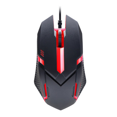 Mouse pentru jocuri cu fir cu iluminare din spate 1000 DPI Lumină RGB Mouse pentru computer de birou Mouse pentru jocuri Design ergonomic Mouse pentru jocuri USB pentru PC, laptop